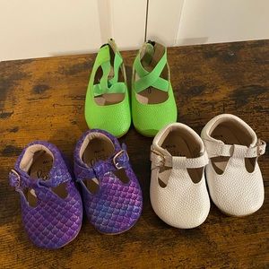 3 pairs of Monkey Feet shoes- Lot